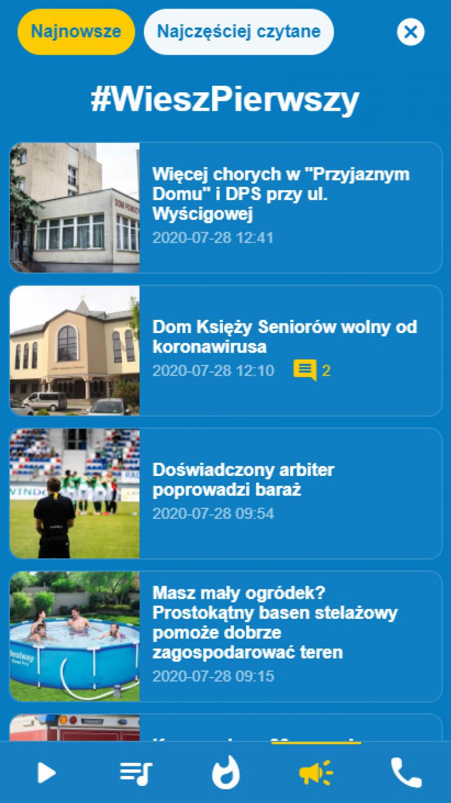 Aktualności, Aplikacja mobilna dla radia