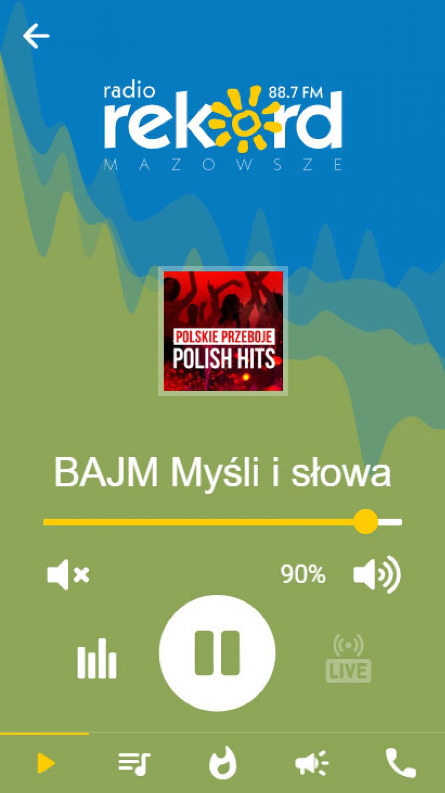 Aplikacja mobilna dla radia, player online
