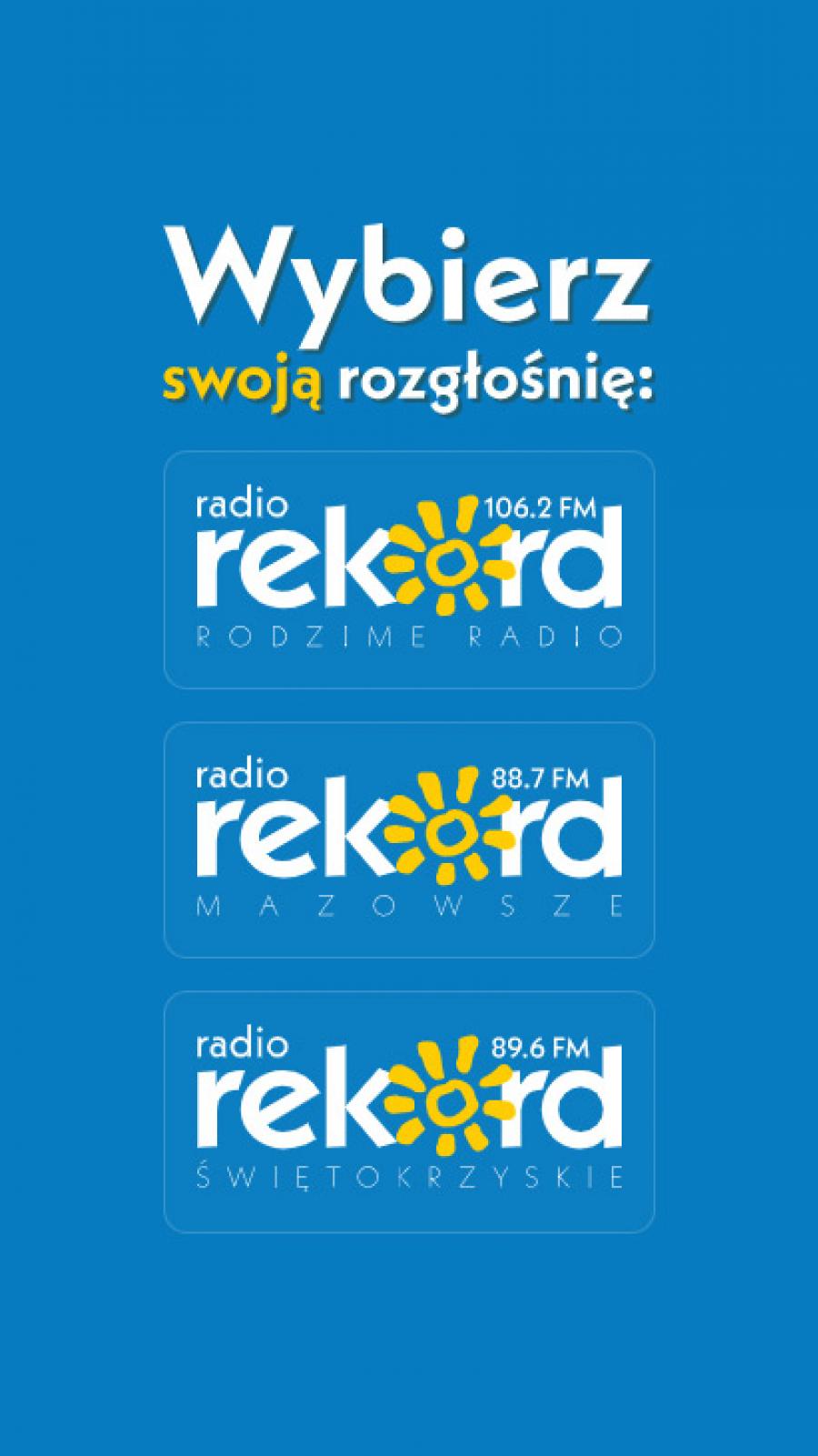 Aplikacja mobilna dla radia, wybór stacji
